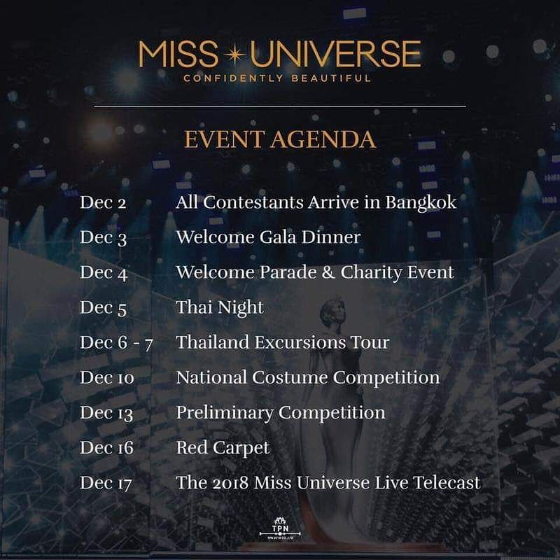 agenda de eventos de miss universe 2018. N4u4dvpo